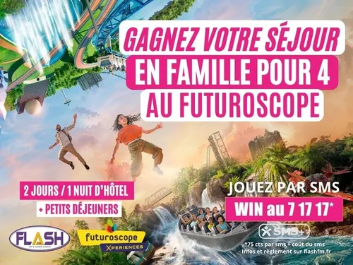 Gagnez votre séjour en famille pour 4 personnes au Parc du Futuroscope !