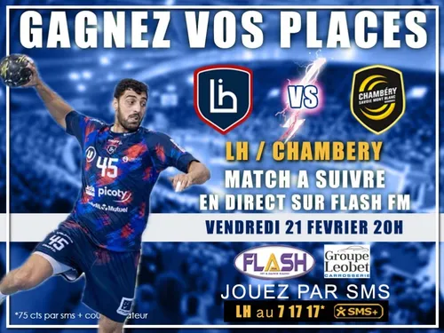 Handball : Gagnez vos invitations pour LH / Chambery