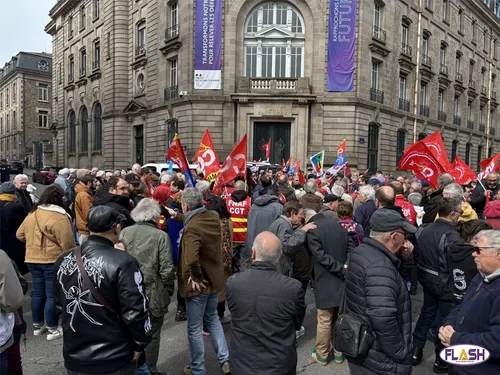 Mobilisation pour la sécurité sociale et les retraites à Limoges