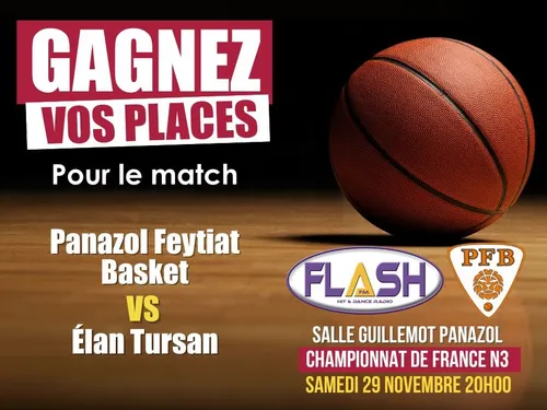 Panazol Feytiat Basket : Gagnez vos places pour le match contre...