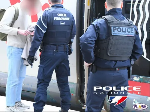 Opération de sécurisation à la gare de Limoges Bénédictins