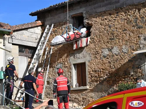 Saint-Junien : intervention spectaculaire des pompiers 