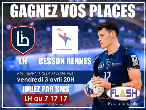 Handball Starligue : Gagnez vos invitations pour le match LH / Cesson Rennes