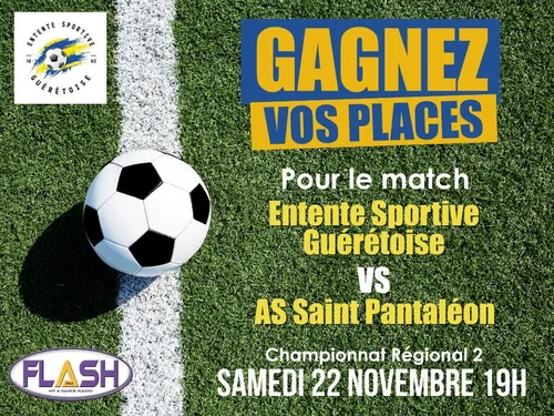 Gagnez vos places pour l'Entente Sportive Guérétoise contre Saint...