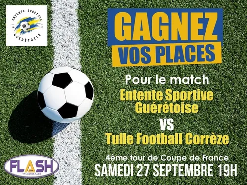Gagnez vos places pour l'Entente Sportive Guérétoise contre Tulle...