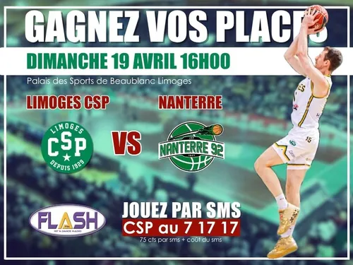 Basket Betclic Elite : Gagnez vos places pour Limoges CSP / Nanterre