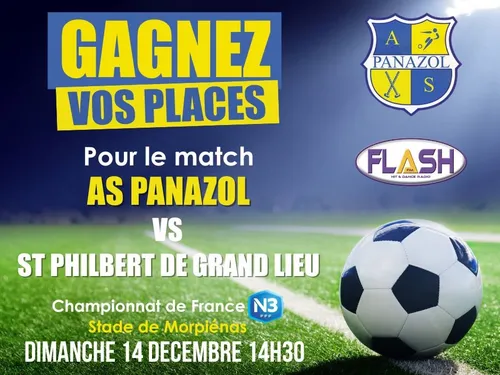Gagnez vos places pour le match AS Panazol Football / Saint...