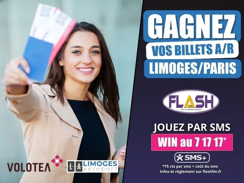 Gagnez vos billets A/R Limoges-Paris
