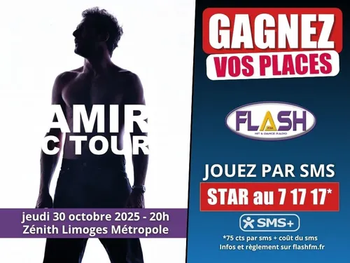 Gagnez vos invitations pour le concert d'Amir : C Tour