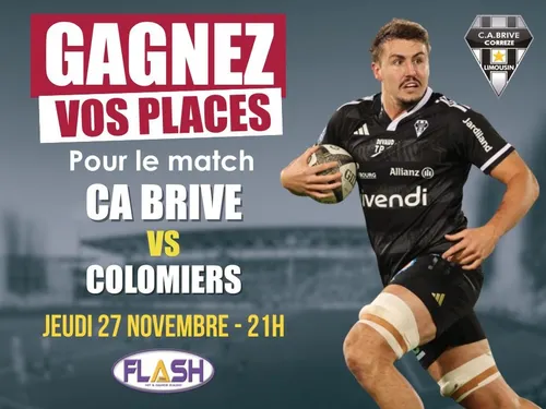Gagnez vos places pour CA Brive contre Colomiers