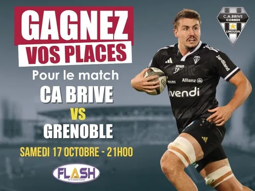 Gagnez vos places pour CA Brive – Grenoble