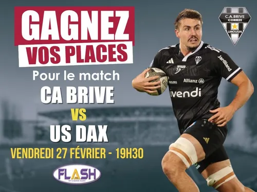 Gagnez vos places pour CA Brive contre l'US Dax