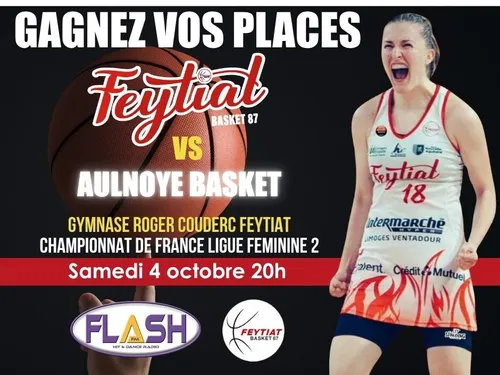 Basket LF2 : Gagnez vos places pour le match Feytiat Basket 87...