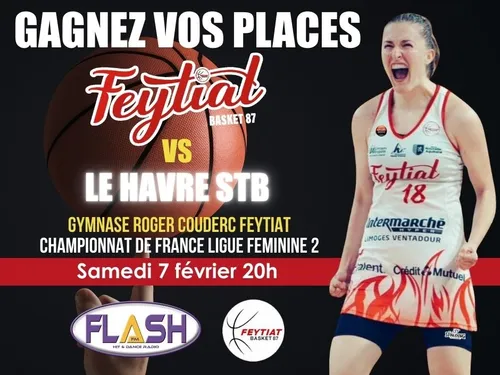 Basket LF2 : Gagnez vos places pour le match Feytiat Basket 87...