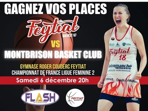 Basket LF2 : Gagnez vos places pour le match Feytiat Basket 87...