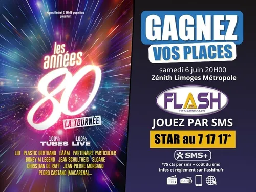 Gagnez vos places pour le concert Les Années 80, La Tournée !