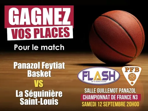 Panazol Feytiat Basket : Gagnez vos places pour le match contre La...