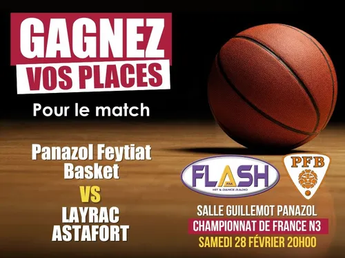 Panazol Feytiat Basket : Gagnez vos places pour le match contre...
