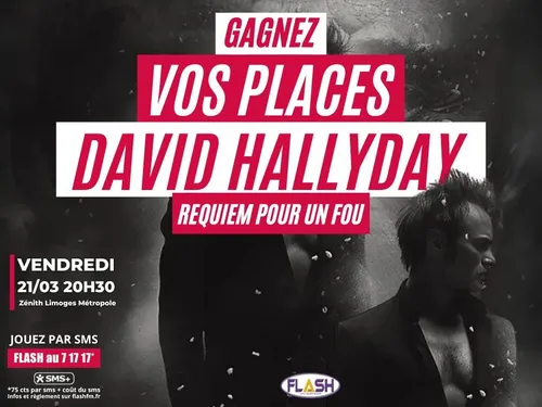 Gagnez vos places pour le concert de David Hallyday à Limoges