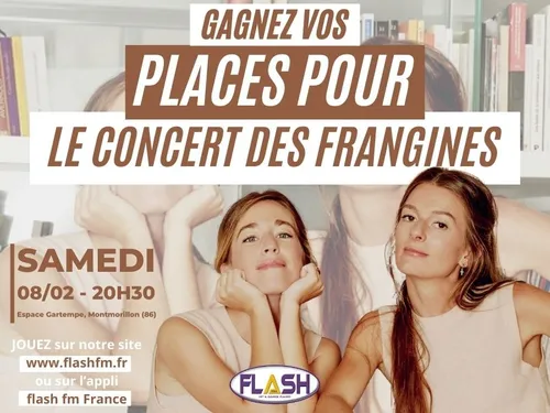 Gagnez vos invitations pour le concert des Frangines à Montmorillon !