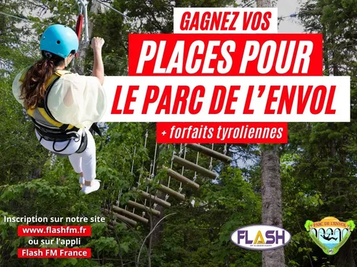 Gagnez vos invitations et vos forfaits tyrolienne au Parc de l'Envol