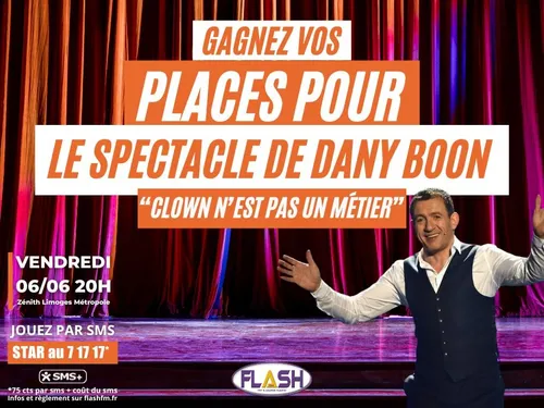 Gagnez vos invitations pour le spectacle de Dany Boon le 6 juin...