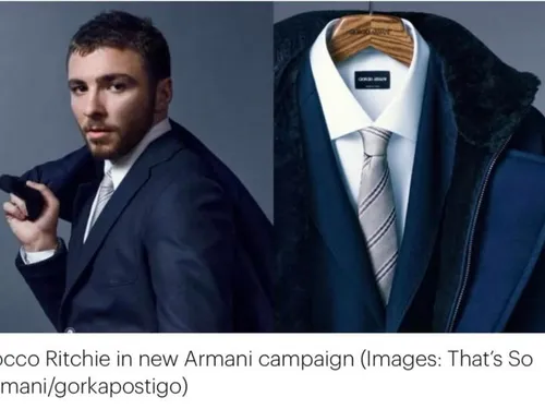 FG CHIC : Le Nouveau Soin, Rocco Ritchie pour Giorgio Armani 