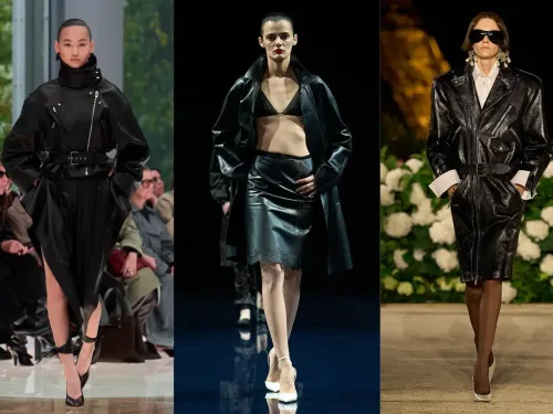 FG CHIC LONDRES : Rouge incandescent, cuir affirmé, micro-longueurs...