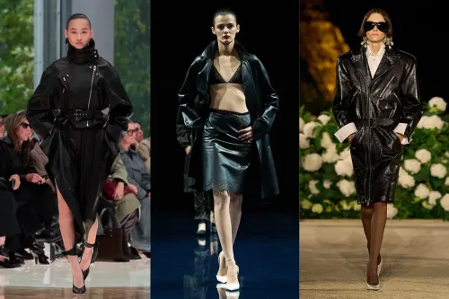 FG CHIC LONDRES : Rouge incandescent, cuir affirmé, micro-longueurs...