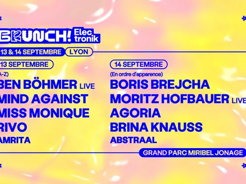 Brunch Electronik Lyon les 13 et 14 septembre