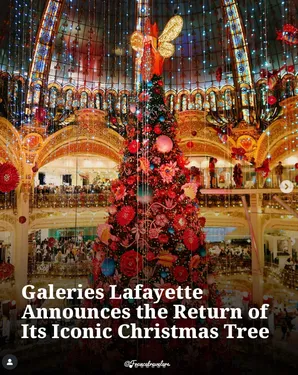 FG CHIC :  L'Arbre de Noël Iconique des Galeries Lafayette Fait un...