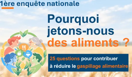 "Pourquoi jetons-nous des aliments ?" lancement de l'enquête nationale