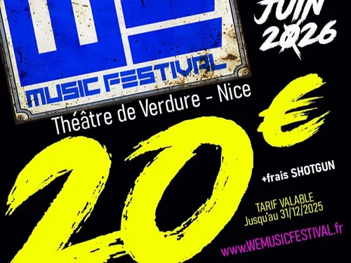 Gagne 2 places 2 jours pour WE Music Festival à Nice