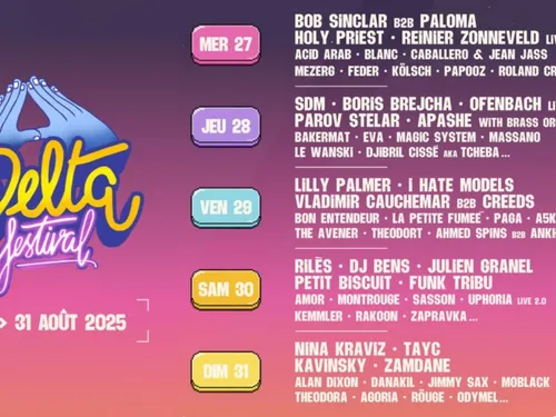 Delta Festival du 27 au 31 août