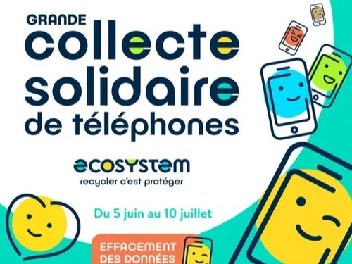 Une collecte solidaire de téléphones menée dans le Grand Est. 