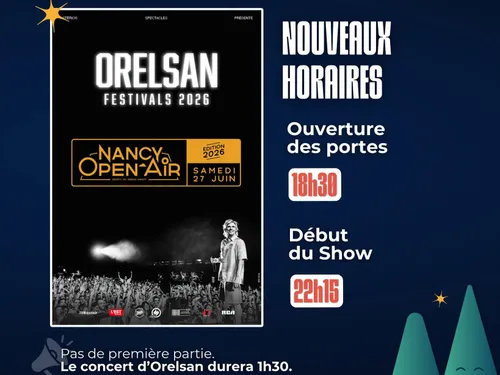 Canicule : Orelsan jouera quand même à Nancy, mais sous haute...
