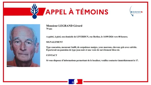 Liverdun : appel à témoins après la disparition inquiétante d'un...