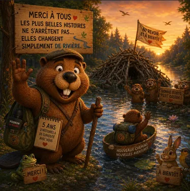 Pierre Castor vous remercie pour toutes ces aventures 