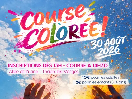 ZOOM SUR LA COURSE COLOREE SOLIDAIRE DE THAON LES VOSGES