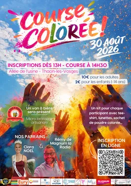 ZOOM SUR LA COURSE COLOREE SOLIDAIRE DE THAON LES VOSGES
