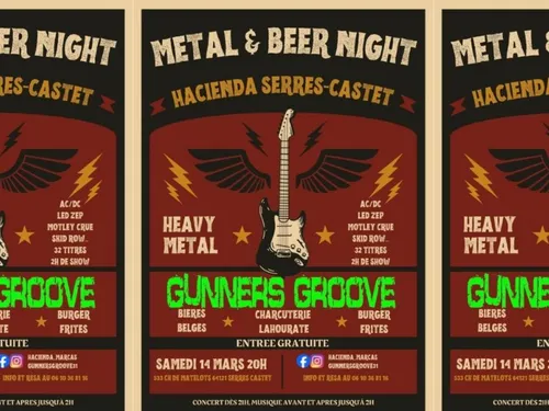 Metal & Beer Night : Soirée 100% heavy rock à l'Hacienda à...