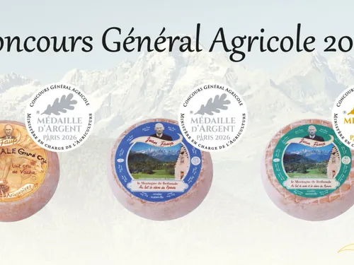 Trois médailles au Concours Général Agricole 2026 pour les fromages...