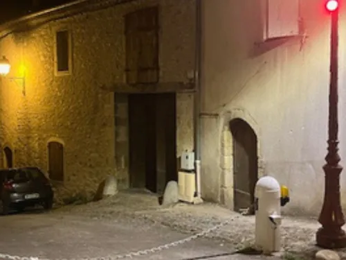 Remise en service de la chaîne escamotable rue de la Caoussado à...