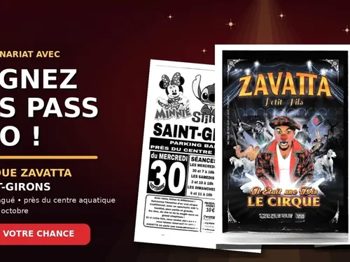 Votre pass duo à gagner pour le Cirque Zavatta