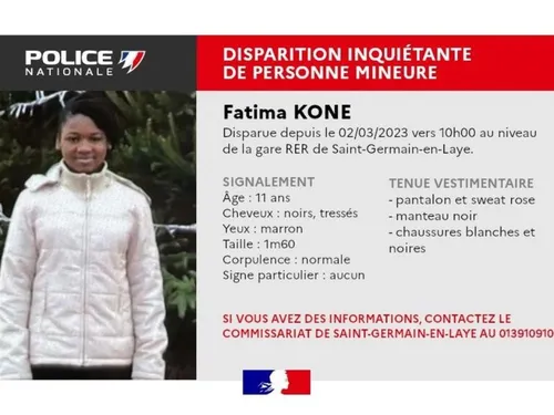 Disparition inquiétante d’une adolescente de 11 ans à...