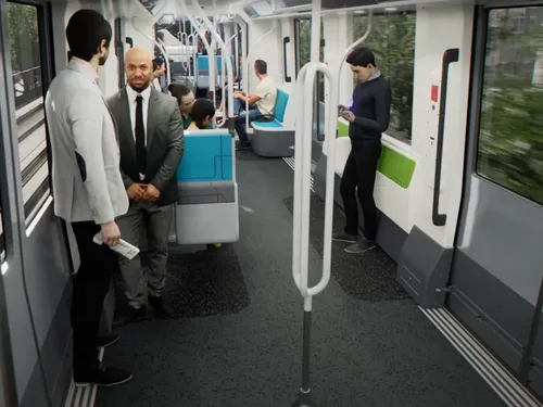 Des métros de plein pied : les futures rames entre Orly et...