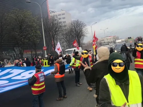 Réforme des retraites : des actions coup de poing sur le périphérique