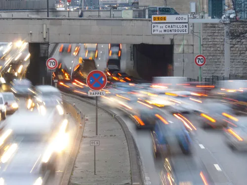 Le périphérique coupé ce mercredi matin entre les portes de...