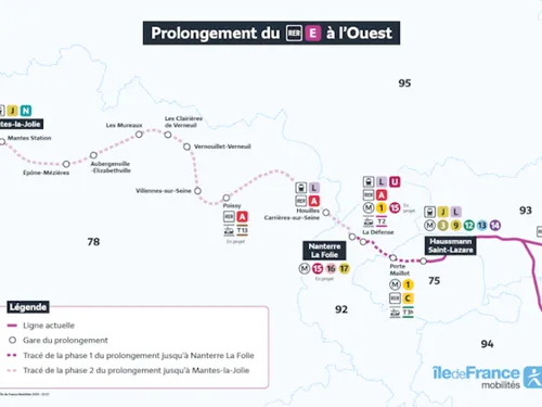 Prolongement du RER E : mise en service ce lundi pour les 3...