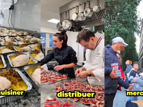 « On a cuisiné pour 180 personnes à la rue », la belle initiative...